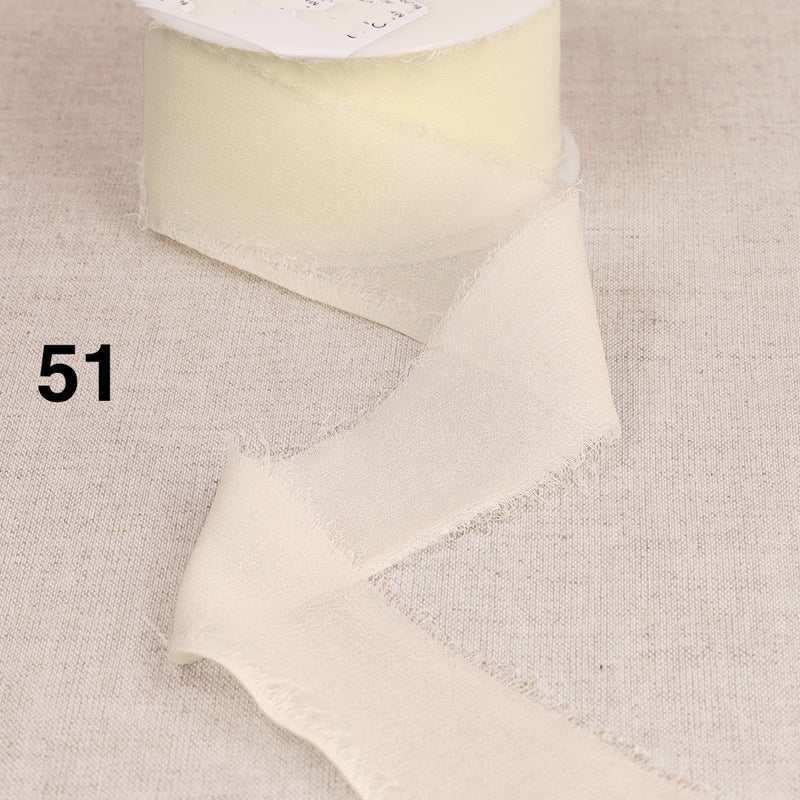 WATERFALL chiffon ribbon - 15 colours available