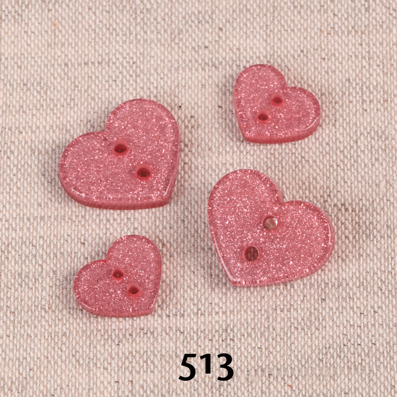 HEART button - 6 colours available