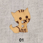 BASIL button - 7 colours available
