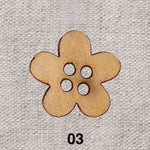 BASIL button - 7 colours available