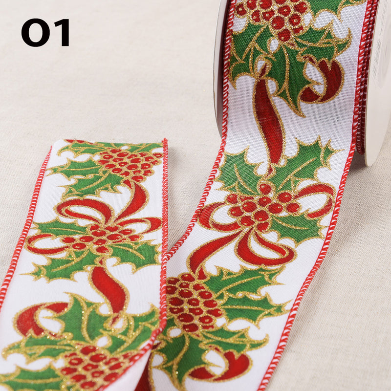 POINSETTIA ribbon - 3 colours available