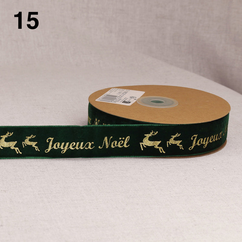JOYEUX NOËL velvet ribbon - 2 colours available