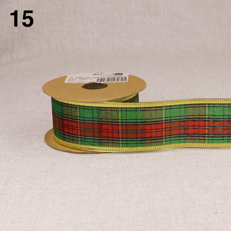 GALLOWAY wired ribbon - 2 colours available