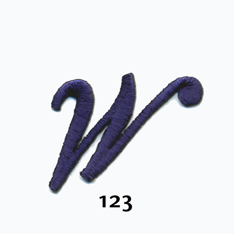 Navy ENGLISH LETTER applique - 26 colours available