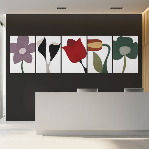 Botanical Tableau ART MURAL TEXTILE ACOUSTIQUE – Accent mode