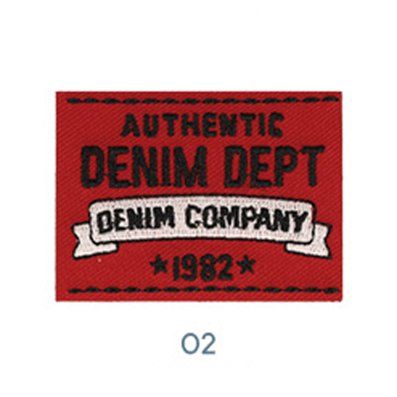 AUTHENTIC DENIM DEPT applique - 3 colours available