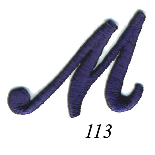 Navy ENGLISH LETTER applique - 25 colours available
