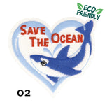 Appliqué SAVE THE OCEAN - 3 couleurs disponibles