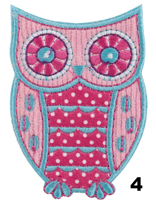 OWL applique - 2 colours available