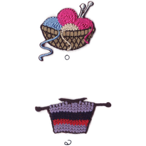 KNITTING applique - 2 colours available