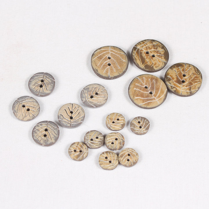 Lot De 6 Boutons En Bois De Qualité Française - Parfaits Pour Couture Et Customisation
